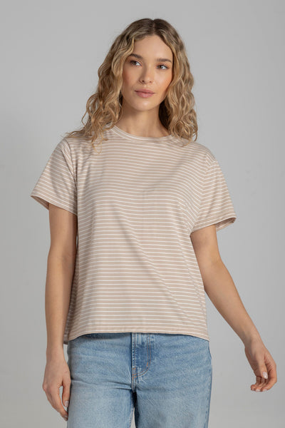 Camiseta Rita Rayas Kaki