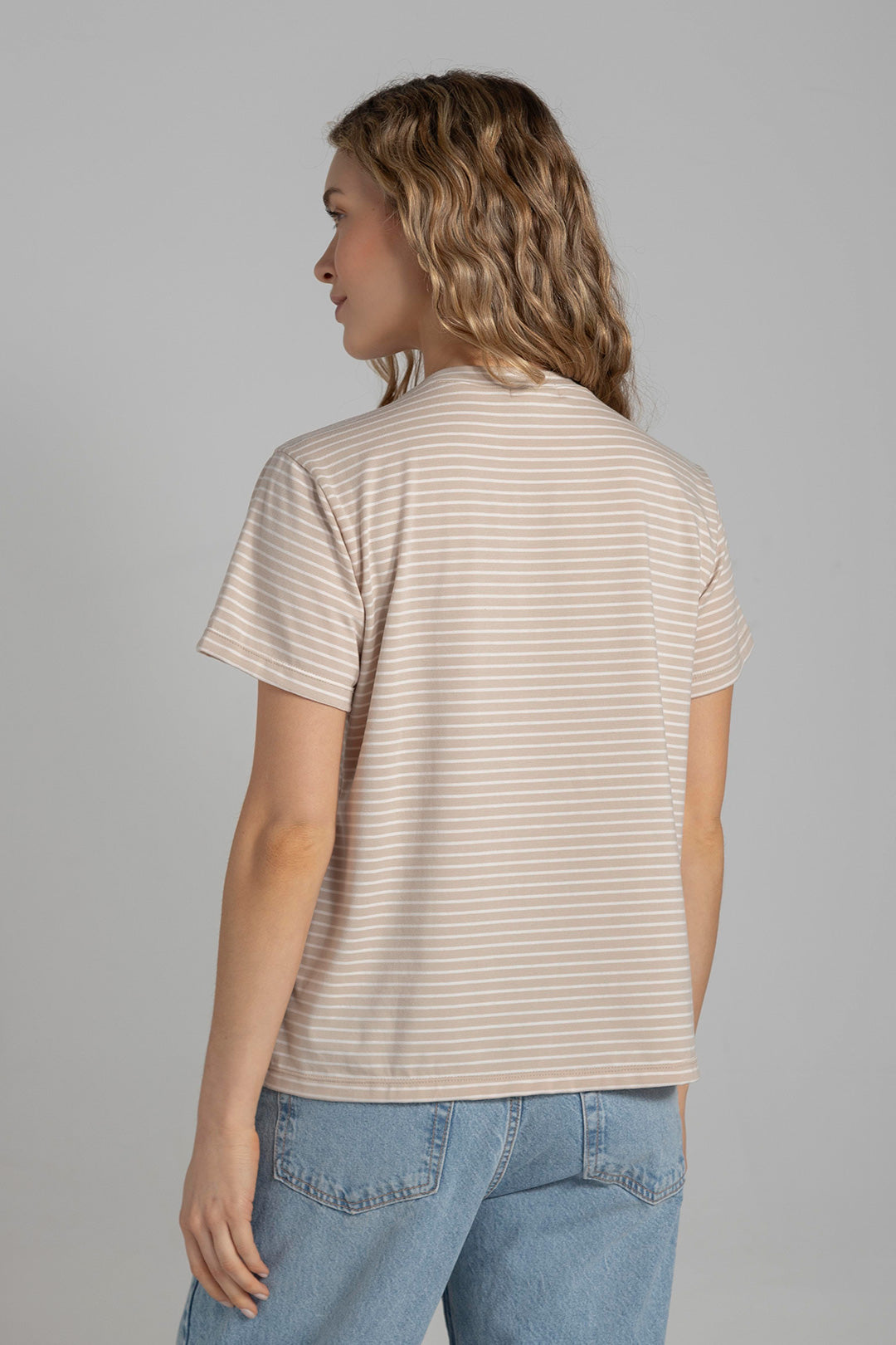 Camiseta Rita Rayas Kaki