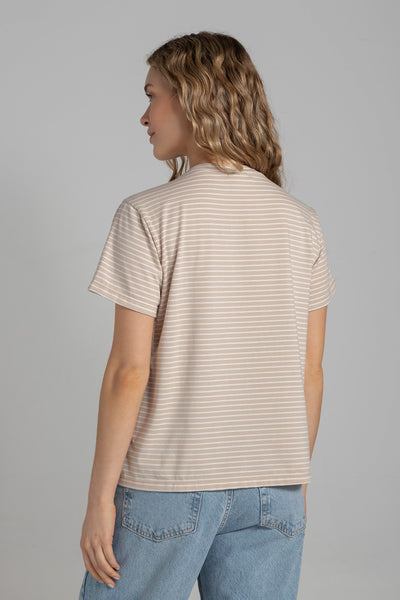Camiseta Rita Rayas Kaki