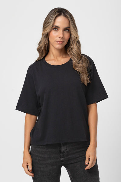 Camiseta Boxy Negra