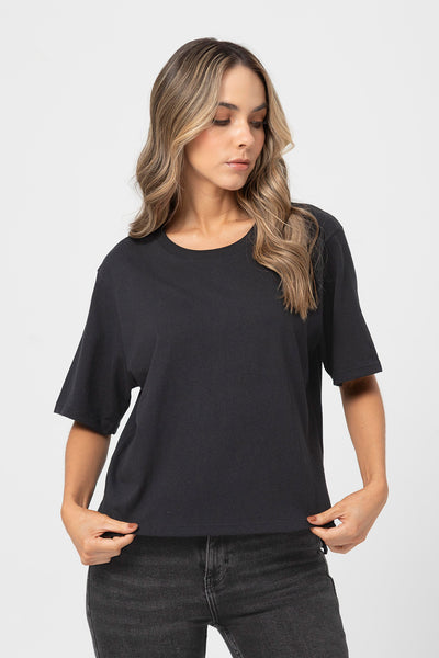 Camiseta Boxy Negra