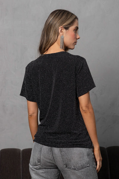 Camiseta Brillante Negra