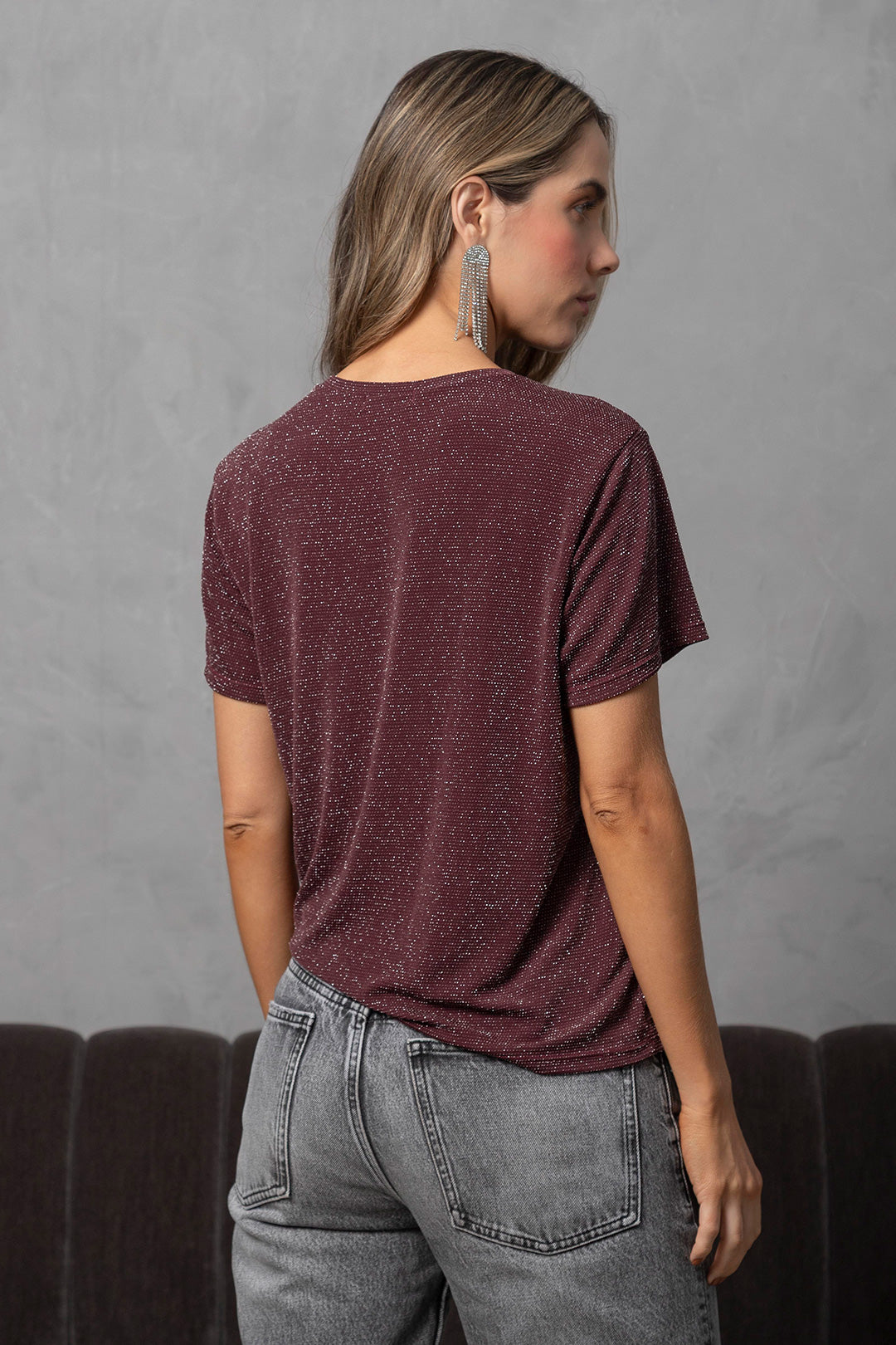Camiseta Brillante Vino