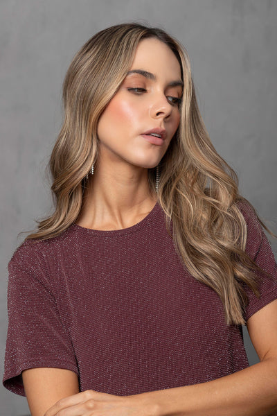 Camiseta Brillante Vino