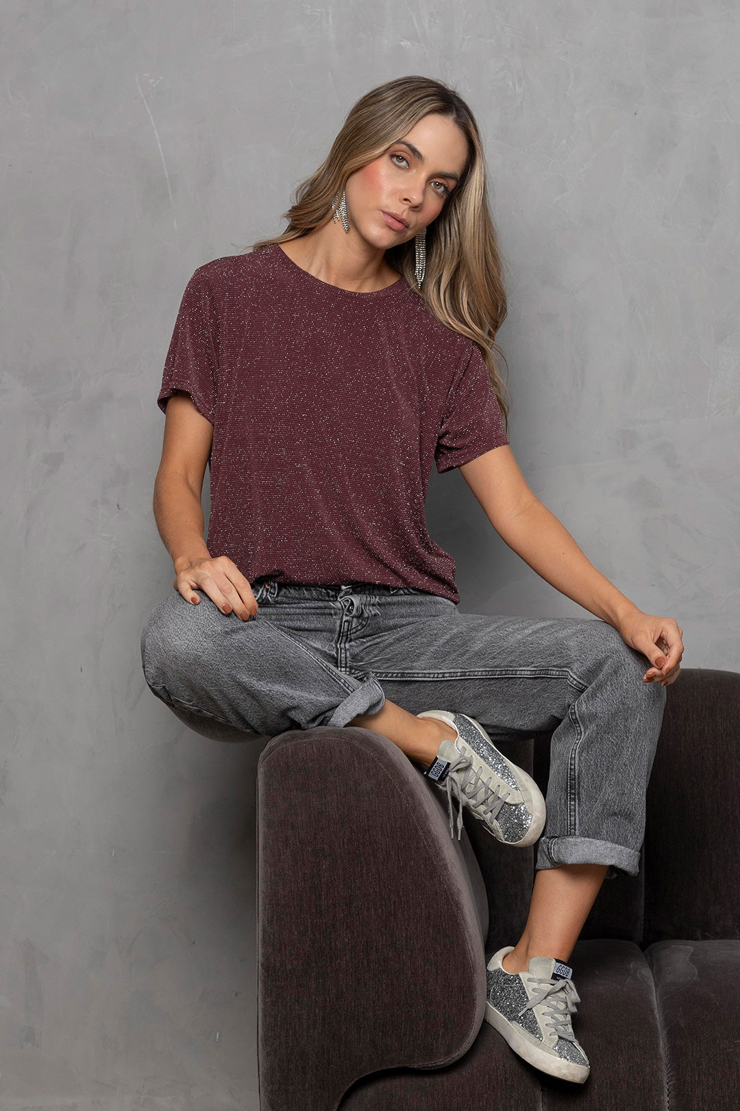 Camiseta Brillante Vino