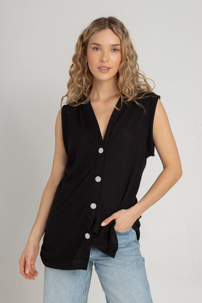 Chaleco Victoria Negro