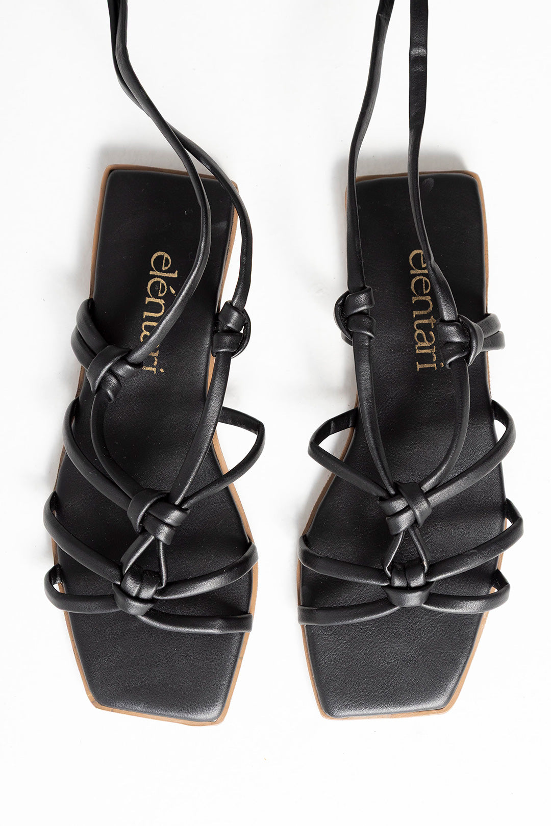 Sandalias romanas negras para mujer negras