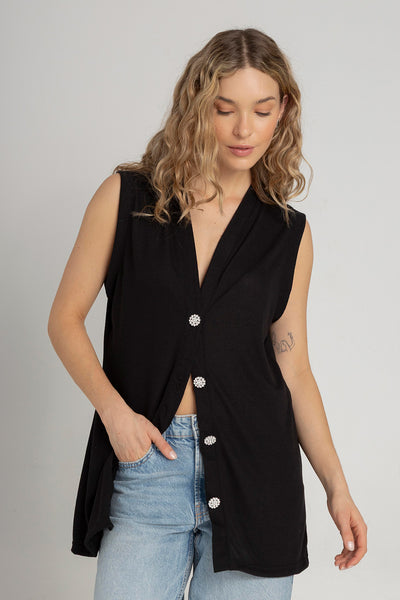 Chaleco Victoria Negro