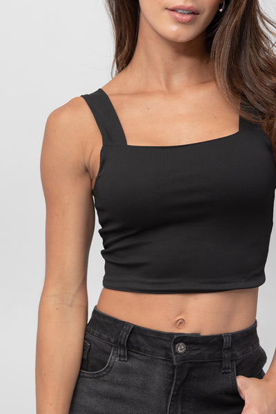 Croptop Lirio Negro