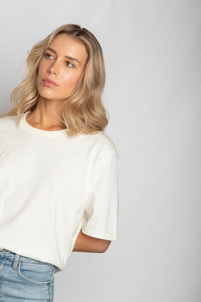 Camiseta Boxy Marfil
