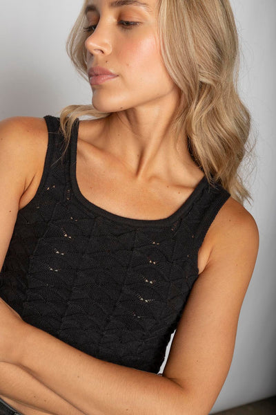 Croptop Tejido Negro