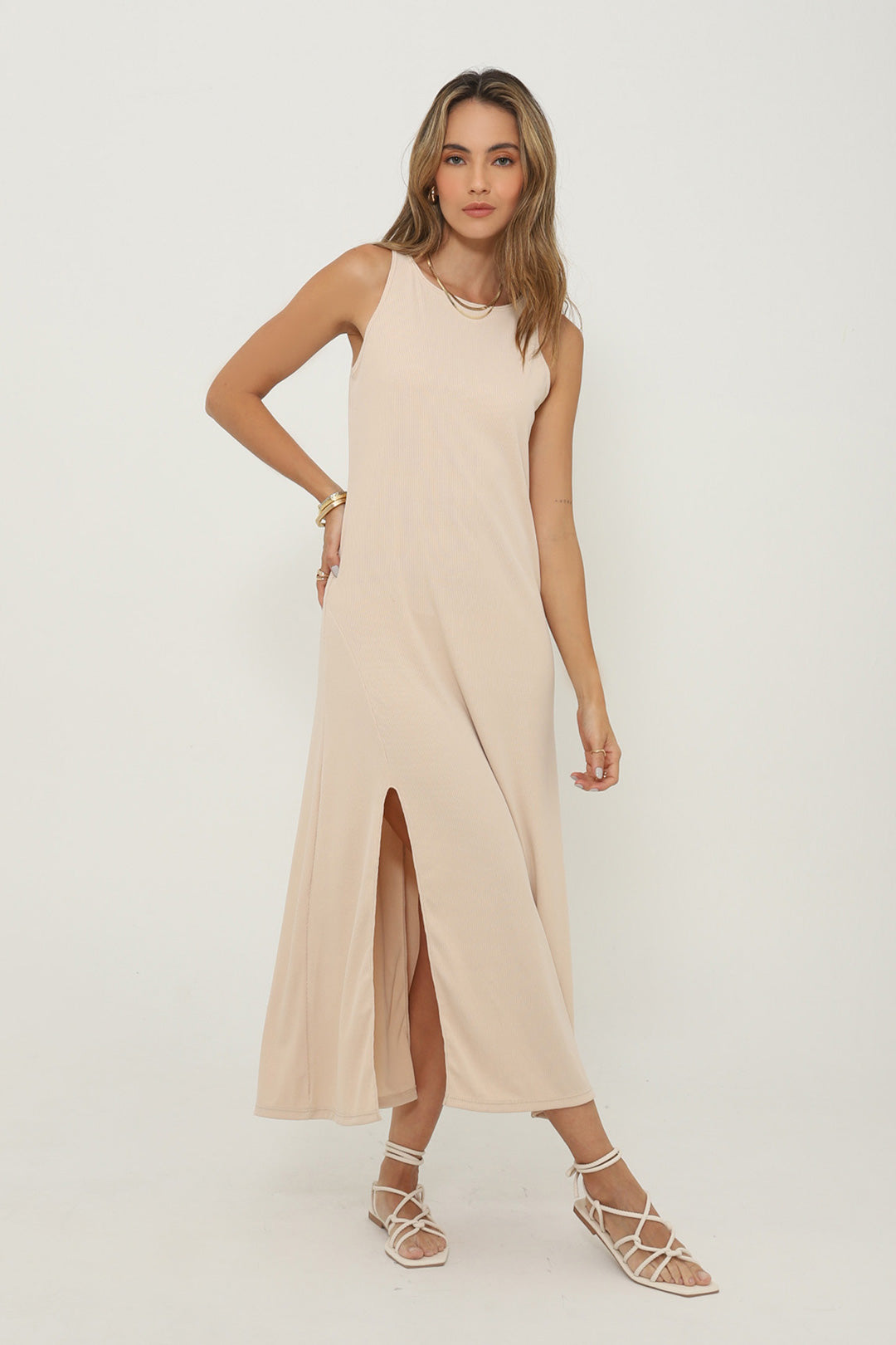 Vestido Samantha Beige