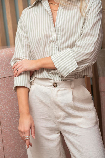 Combo Camisa Amelia Verde + Pantalón Bruna
