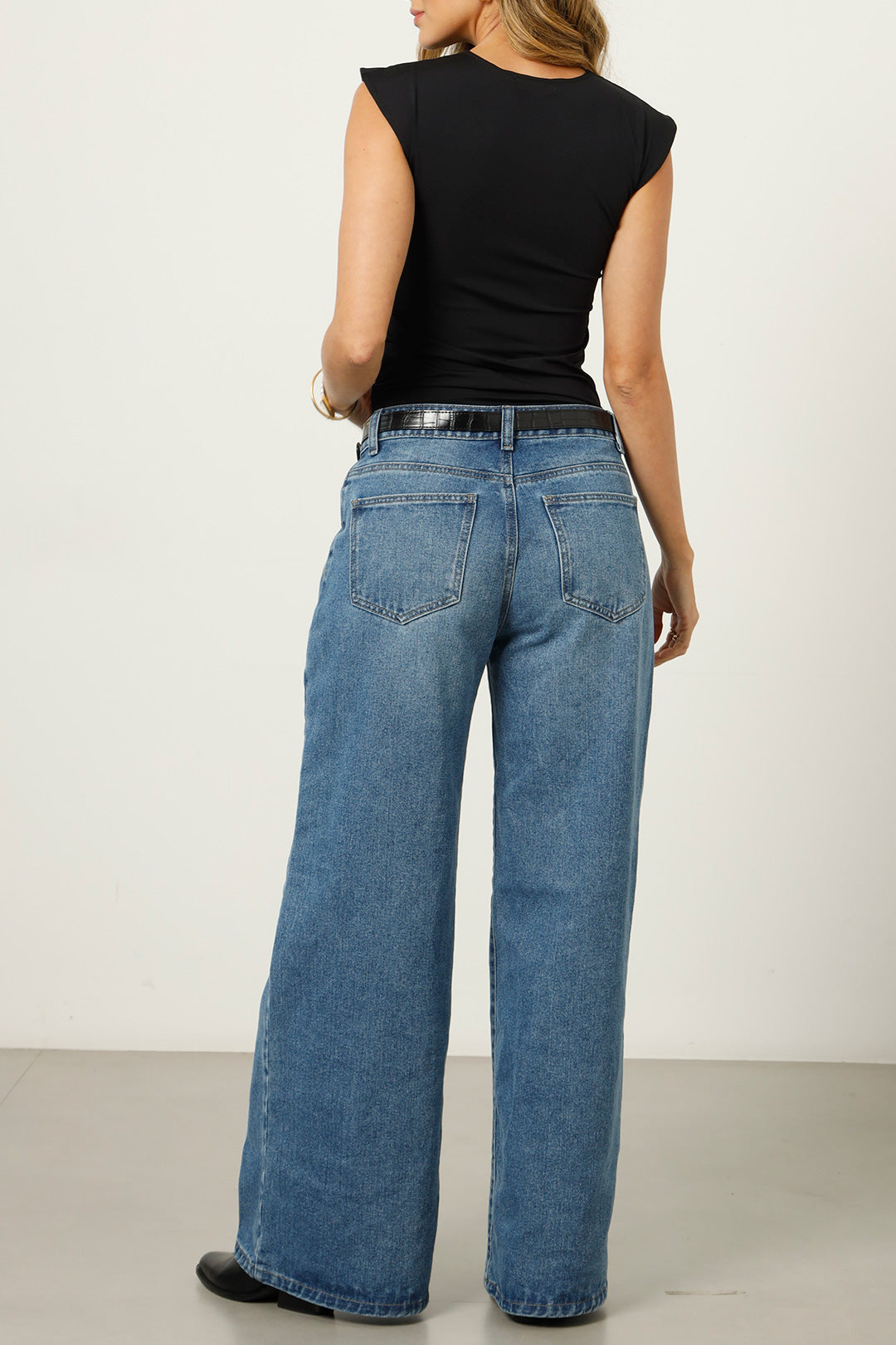 jean ancho para mujer