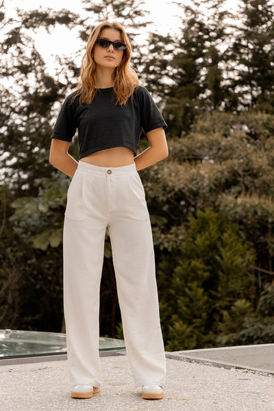Pantalón Bruna Beige Equilibrio